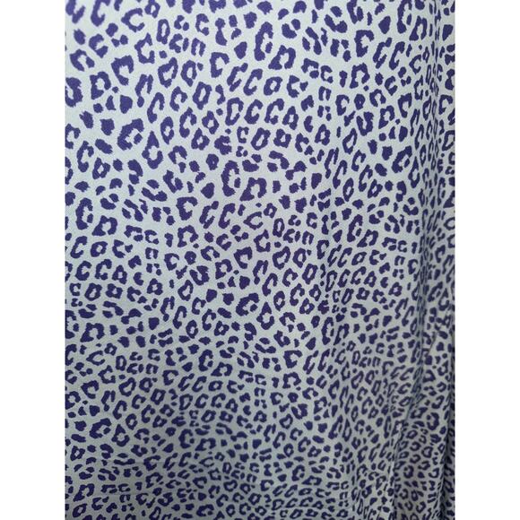 Ces Femme Asymmetrical Hem Purple Gray Dress Womens Medium Animal Print Cheetah - Picture 4 of 8